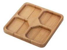 Менажница квадратная Eat & Bite Snacks, крафт фото