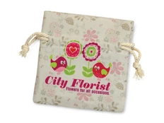 Мешочек подарочный малый с возможностью полноцветной печати, бежевый фото