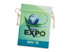 Мешочек подарочный средний с возможностью полноцветной печати, бежевый фото