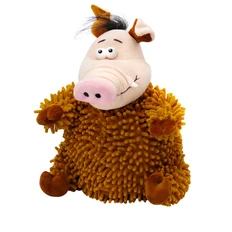 Мягкая игрушка «Мочалкин», коричневая фото