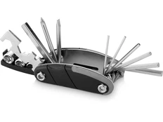 Инструмент многофункциональный Stac, 16 функций, черный / серебристый фото