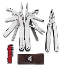 Мультитул Victorinox SwissTool Spirit, 37 функций, серебристый фото