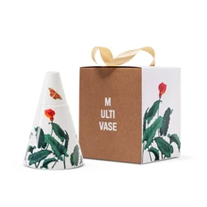 Мультиваза Farforite «Стрела Афродиты» 1200 мл в подарочной коробке, оранжевая / зеленая фото