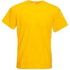 Футболка мужская Fruit of the Loom Super Premium T 190, солнечно-желтая фото