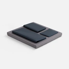 Набор Alaska Trio: органайзер, обложка для паспорта, чехол для карт, синий фото