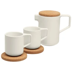 Набор Altavolo Riposo на 2 персоны: чайник, 2 чашки, белый фото