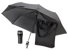 Набор Anyway: зонт, термокружка, шопер, черный фото