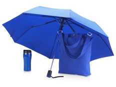 Набор Anyway: зонт, термокружка, шопер, синий фото