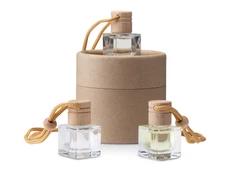Набор автоароматов в тубусе Boho 3, прозрачный / бежевый фото