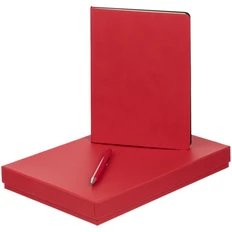 Набор Big City Lights: ежедневник недатированный, ручка шариковая, красный фото