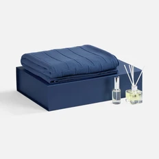 Набор Bloomsday Pro: плед и ароматизаторы воздуха, синий фото