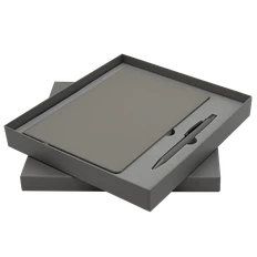 Набор Bplanner Business 02: ежедневник недатированный, ручка шариковая, серый фото