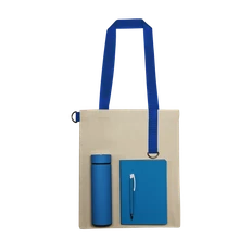 Набор Bplanner street: ежедневник, ручка, термос, шопер, синий фото