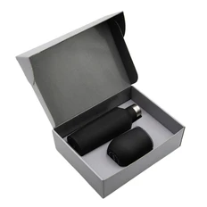 Набор Cofer Edge Box CS: термобутылка, кофер, черный / серый фото