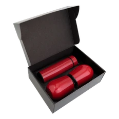 Набор Cofer Hot Box C2: термос, 2 кофера, красный фото