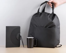 Набор «Content»: сумка, ежедневник, кружка, ручка-вечный карандаш, черный фото