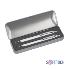 Набор CPen Ray: ручка шариковая металлическая, карандаш механический, белый фото