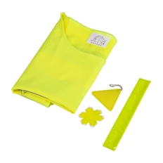 Набор детский Road Guard: рюкзак, светоотражающие жилет, брелок, браслет, стикер, желтый фото