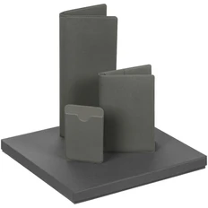 Набор Devon: обложка на паспорт, чехол для карты, органайзер для путешествий, серый фото