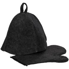 Набор для бани Heat Off, ver.2, черный фото