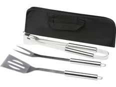 Набор для барбекю Barcabo, 3 предмета, черный / хром фото