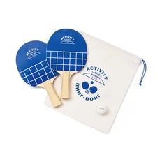 Набор для настольного тенниса Summer Club в чехле, белый / синий фото