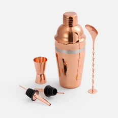 Набор для приготовления коктейлей Pourpour, оранжевый / серый фото