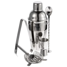 Набор для приготовления коктейлей Troubleshooter, серебристый фото