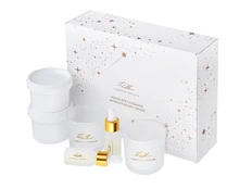 Набор для создания 2-х ароматических свечей Lights of Moscow: имбирный пряник, рождественская елка, белый фото