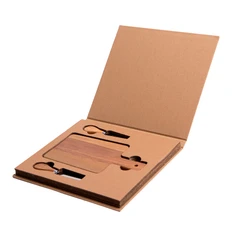 Набор для сыра Brie, коричневый фото