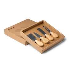 Набор для сыра в элегантном футляре Edam, коричневый фото