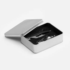 Набор для вина Liguria, ver.2: нож сомелье с функциями штопора и открывашки, аэратор, серебристый фото