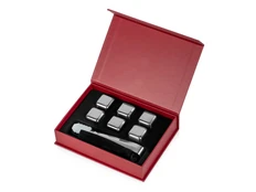 Набор для виски Master of Wine Skye, серебристый / красный фото