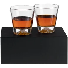 Набор для виски Snow Mountain, прозрачный / черный  фото