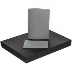 Набор Dorset Mini: обложка для паспорта и чехол для карточек, серый фото