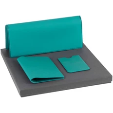 Набор Dorset Simple: чехол для карточки, обложка для паспорта, дорожный органайзер, бирюзовый фото