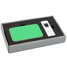 Набор Dural: внешний аккумулятор 5000 mAh, зажигалка-накопитель, зеленый фото