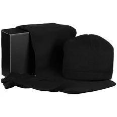 Набор Fleecy: шапка, шарф, варежки, черный фото