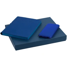 Набор Flexpen Shall Energy: ежедневник недатированный, внешний аккумулятор 10000 мAч, синий фото