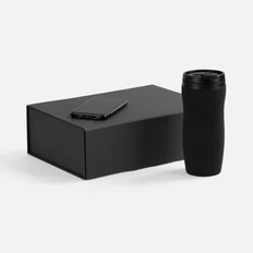 Набор Formisto: внешний аккумулятор 5000 mAh, термостакан, черный фото