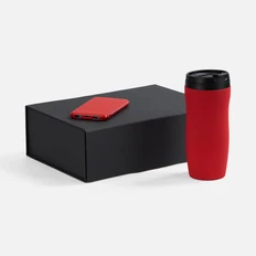 Набор Formisto: внешний аккумулятор 5000 mAh, термостакан, красный фото