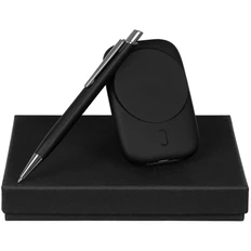 Набор Full Moon ver.2: магнитный аккумулятор Feel Motion 5000 mAh, ручка шариковая Konvent, черный фото