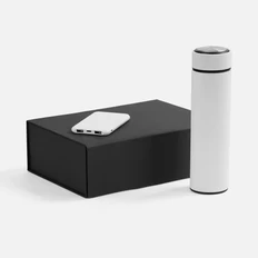 Набор Fullbright: внешний аккумулятор 5000 mAh, термос с ситечком, белый фото