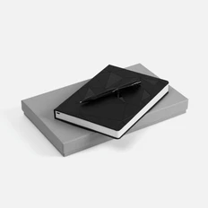 Набор Gems: ежедневник и ручка, черный фото