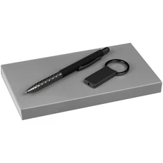 Набор Graphite: ручка-стилус шариковая, брелок, черный фото