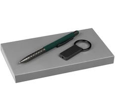 Набор Graphite: ручка-стилус шариковая, брелок, зеленый фото