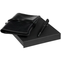 Набор Hoop: органайзер для зарядных устройств Apache, ручка шариковая Glide, черный фото