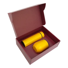 Набор Hot Box C red: кофер, термос с датчиком температуры, желтый фото