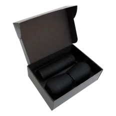 Набор Hot Box CS2 black: 2 кофера, термос с датчиком температуры, черный фото