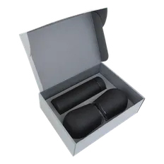 Набор Hot Box CS2 grey: 2 кофера, термос с датчиком температуры, черный фото
